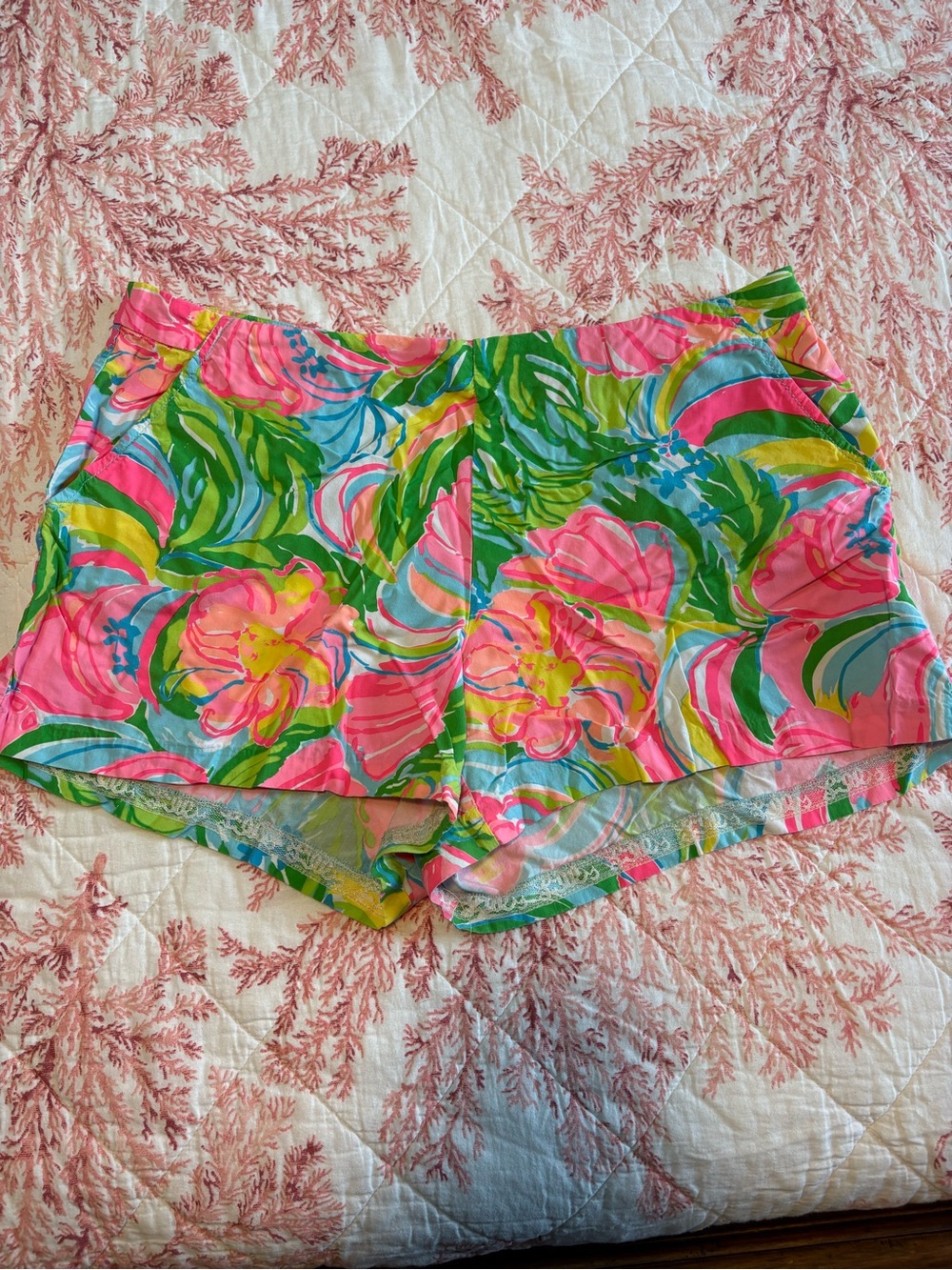 Lilly Pulitzer Pink Floral Shorts
